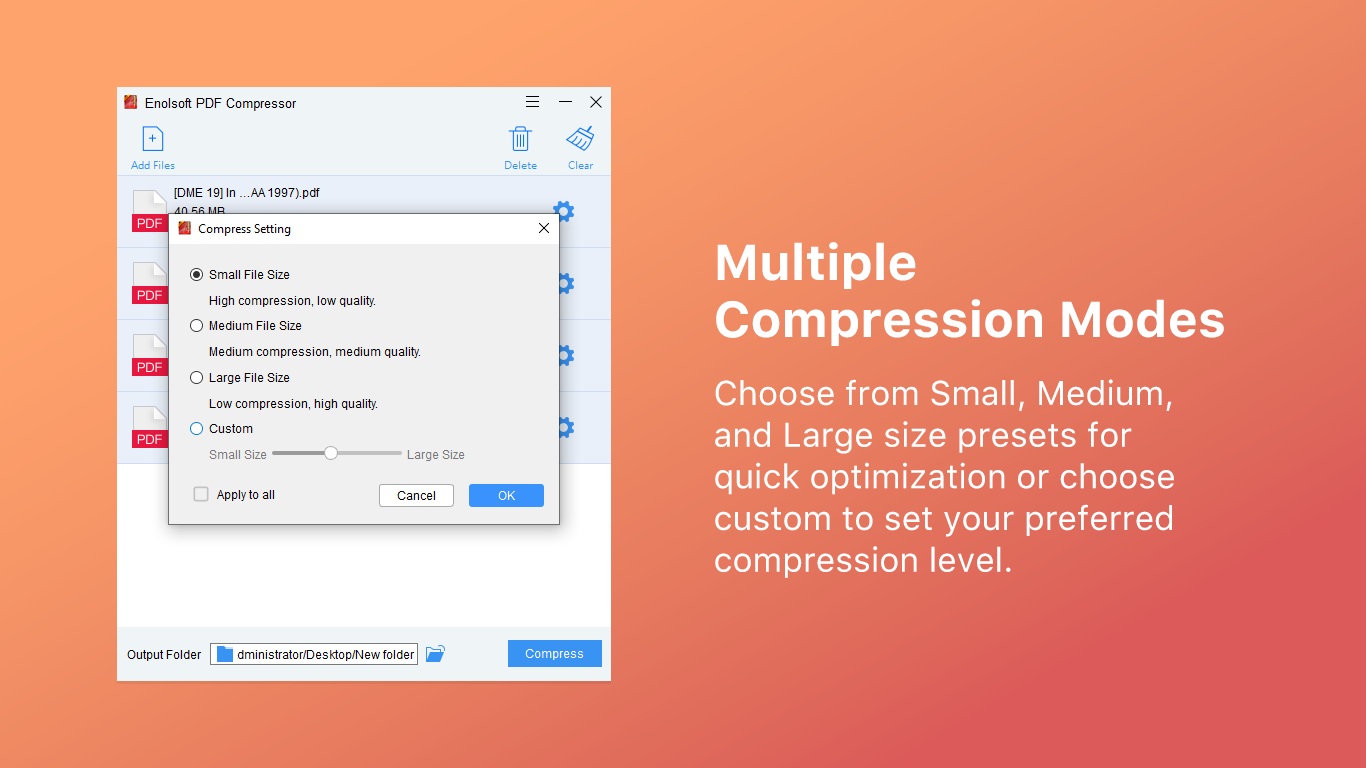 Enolsoft PDF Compressor: Ваш помощник в борьбе с гигантскими PDF-файлами